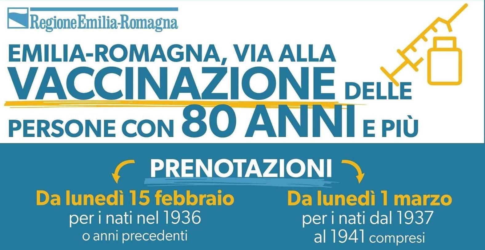 Covid-19, in Emilia-Romagna si parte con le vaccinazioni per le persone che hanno 80 anni e più